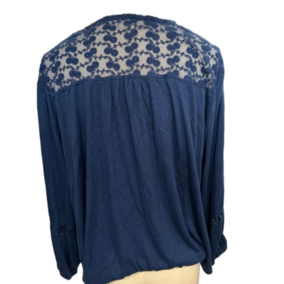 Style & Co 3/4 Long Sleeve Lace Top Size XL - Picture 2 of 2